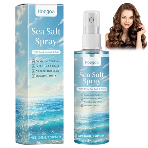 Sea Salt Spray Hair Men Based Sea Salt Spray Salzwasserspray Haare Salzspray für Haare Meersalz-Micro-Curl-Fixierspray Unisex Machen Sie Das Haar Flauschig und Strukturiert (100 G)