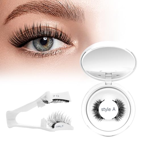 Higu clace Magnetische Wimpern,Magnet Wimpern Ohne Eyeliner,Kein Kleber erforderlich Wimpern Magnetisch, Wimpern Magnetisch Natürlicher Look mit Applikator,Einfach zu tragen und zu entfernen(Style A)