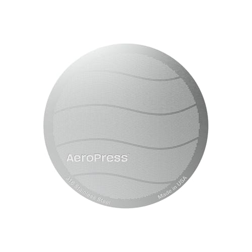 AeroPress Edelstahl Wiederverwendbarer Filter – Metall-Kaffeefilter für AeroPress Original & AeroPress Go Kaffeemaschinen – 1 Packung, 1 Filter