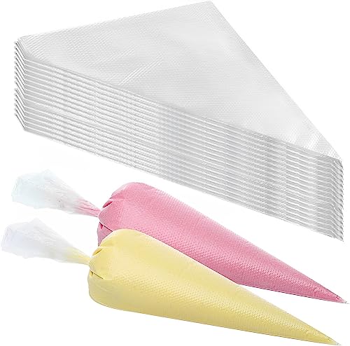 Redreo Spritzbeutel Einweg, 100 Stück 31×21cm groß Einweg Spritzbeutel Disposable Piping Bags zum Dekorieren Von Gebäck, Torten Geeignet, Keksen, Hausbacken