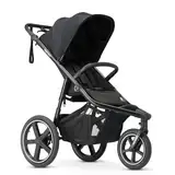 Deryan Bolt Jogger Kombikinderwagen für jedes Gelände - Zusammenklappbarer und tragbarer Buggy - Buggy zum Joggen ab 6 monate - Schwarz