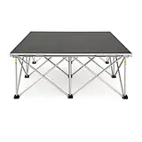 Tragbares modulares Bühnenpodest 1m x 1m mit 40cm Alu-Sprossen Gear4music