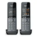 Gigaset Comfort 520HX Duo - 2 DECT-Mobilteile mit Ladeschale - Fritzbox-kompatiel, Schnurloses Telefon für Router & DECT-Basis, titan-schwarz [Kompatibel in DE, IT, FR, NL, BE, CHE, AUT] [Ohne Basis]