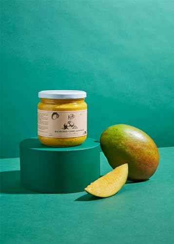 KoRo - Bio Mango-Curry Aufstrich 12 x 380 g - Fürs Brot & zum Verfeinern von Speisen - Vegan & ohne Zuckerzusatz* - Tropisch-fruchtiger Geschmack