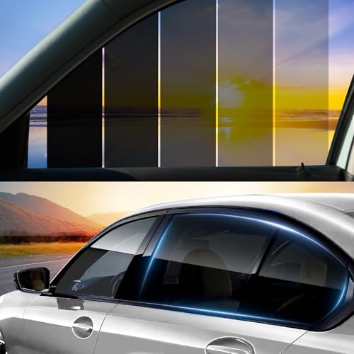 Vepagoo Tönungsfolie Auto, Scheibentönungsfolie Auto, 20% VLT - Länge: 458CM, Breite: 76CM, blockiert UV-/IR-Strahlen, Hitze und Blendung - Kratzfeste Autofensterfolie Heat & Glare