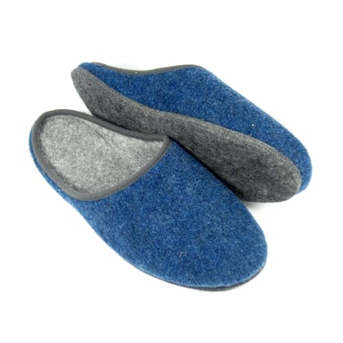 Pantoffelmann Filzpantoffel Navy 42