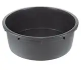 Dehner Mini-Gartenteich Becken 150 l, Ø 88 cm, Höhe 32 cm, Polyethylen, schwarz