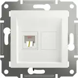 Schneider Electric Asfora EPH4170121D RJ11-Telefondose 1-Fach,Telefon Steckdose Unterputz, 1 Ausgang,weiß