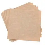Tischset Jute, 6er Set Platzset Boho, 50 * 50cm, Hitzebeständig Platzdeckchen Abwaschbar, Placemat für Esszimmer Küche Hochzeit Party
