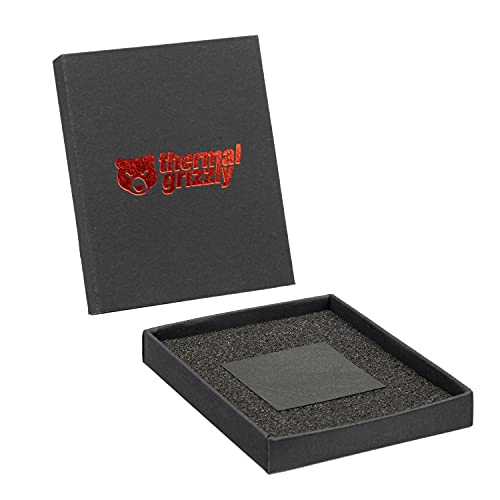 Thermal Grizzly - Carbon Thermal Pad Carbonaut - Nicht klebend, flexibel und anpassungsfähig für wiederholten Gebrauch mit sehr hoher Wärmeleitfähigkeit. Leitfähig! (38 × 38 × 0,2 mm)