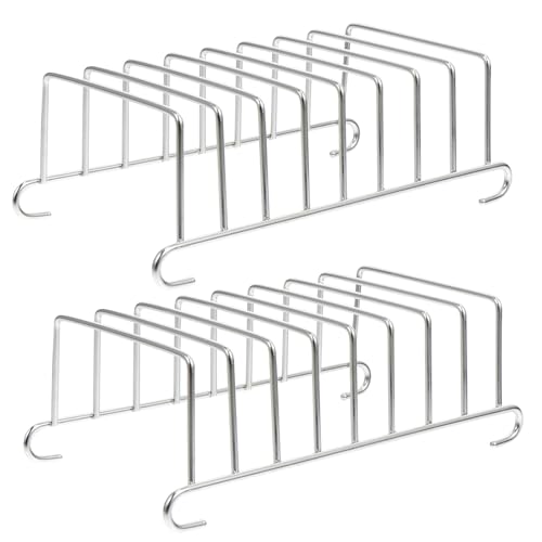 Cabilock Toastständer Edelstahl Toast Rack Brothalter Toasthalter Brotregal Serviettenständer für Toast Esszimmer Kühlung Brot Hochzeit Geburtstag Weihnachten Party Zubehör Silber 2 Stück