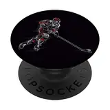 Perfektes Eishockeygeschenk für ganze Eishockey-Liebhaber PopSockets PopGrip: Ausziehbarer Sockel und Griff für Handys/Tablets mit Tauschbarem Top