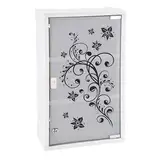 Spetebo XXL Medizinschrank 50 x 30 cm - Motiv Schwarze Ornamente - Arzneischrank Erste Hilfe Hausapotheke