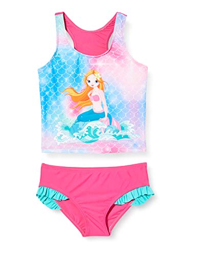 Playshoes Mädchen Uv-schutz Bikini Badeanzug Schwimmanzug Badebekleidung, Meerjungfrau, 110-116 EU