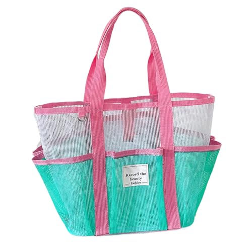 Mesh Beach Bag - Leicht übergroße Strandtasche | Wiederverwendbares großes Faltbeutel | Reisepakete & Gepäck für Lake Wandercamping | Family Cruise Boat Picnic Sports Resort Fitnessstudio Nutzung