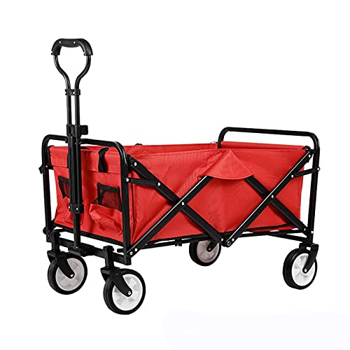 Gartenwagen Outdoor Utility Wagon Cart für einfachen Transport – Faltbarer Strandeinkauf Campingwagen