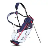 Big Max Dri Lite Seven G Standbag - 2024 Golf Tragebag (White-Navy-red)