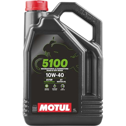 Motul 104068 4-Takt-Motoröl - 5100 4T, 10 W-40, 4 L