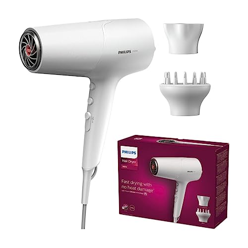 Philips Haartrockner Series 5000 mit Thermoshield Technologie, 2.100W, 6 Heiz- und Geschwindigkeitsstufen (Modell BHD500/20)