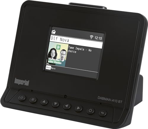 IMPERIAL DABMAN i410 BT – Adapter für HiFi Anlage (Internetradio, DAB+, Bluetooth Sender- und Empfänger, Hotelmodus, Streamingdienste, USB-Aufnahme) – Schwarz