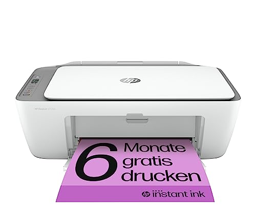 HP DeskJet 2720e Multifunktionsdrucker, 6 Monate gratis drucken mit HP Instant Ink inklusive, Drucker, Scanner, Kopierer, WLAN