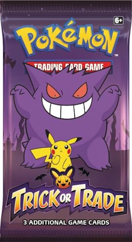 Generisch für Pokemon Trick or Trade 2022 Booster Funpack - Sammelkarten Pack - ENGLISCH 3 Karten pro Packung NEU & OVP