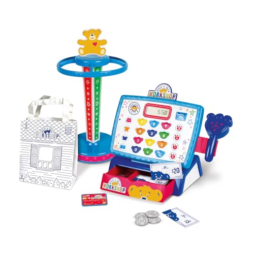Casdon Build-A-Bear Werkstatt-Spielzeuggeschäft & Checkout-Set | Offiziell lizenziertes Build-A-Bear Spielzeug-Spielset | Perfekt für Rollenspiele für Kinder ab 3 Jahren | Inklusive elektronischer