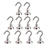 Ant Mag Magnethaken 10 Packung 9kg (20 lbs) Supermagnete Haken mit Neodymium Seltener Erde für Kreuzfahrtschiff Zubehör Hängen Tür Halter Schlüssel Home Office Kühlschränke BBQ