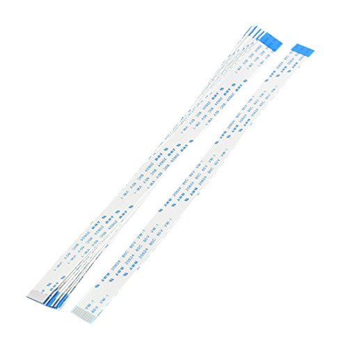 sourcing map B Typ 10Stk 1,0mm Pitch 10 Pin AWM 20624 80 60V VW-1 Flexible Flachkabel FFC 200mm