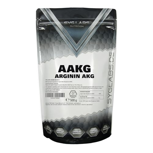 AAKG Arginin AKG Pulver - 500g L-Arginin Alpha Ketoglutarat 2:1 - ohne Zusätze -vegan