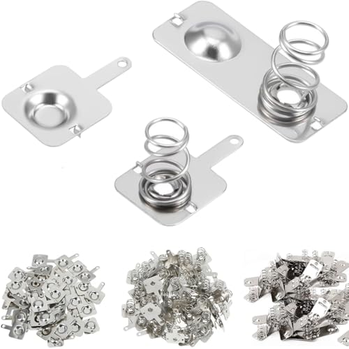 DAOKAI Batterie Federplatte AA Batterie Negativ zu Positiv Umwandlung Federkontakt 12mmx12mm Nickel Platte für DIY Batterie Box Spielzeug Power Slot Zubehör - 20set