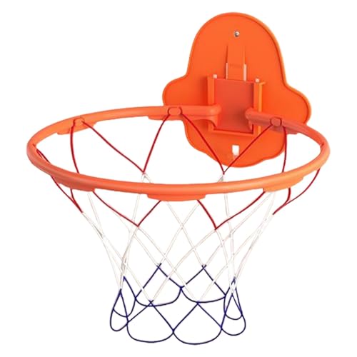 ccuzs Basketball Hoop Indoor 32cm Silent Wall-Mounted Noiseless Dribbling Training Hoop Toddler Outdoor Toy for Kids, Design Saves Wall Damage While Hosting Alone or Group Play