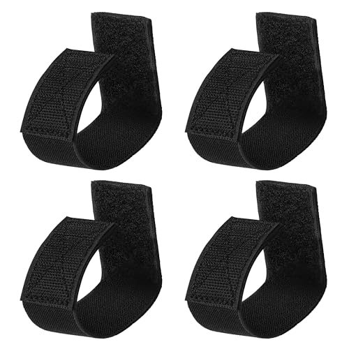 Wisdompro Elastische Klettverschluss Gürtelschlaufe 4 Stück, Belt Keeper für 5-5,7 cm Breite Gürtel, Gürtelschlaufen für Polizei/Militär/Taktischer Gürtel