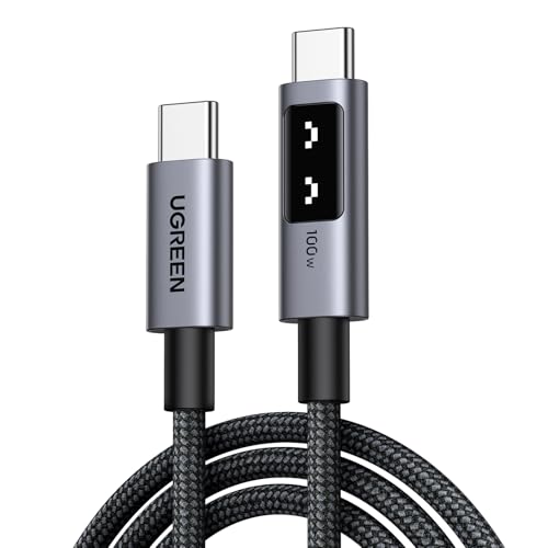 UGREEN UNO USB C auf USB C Kabel 100W (5A/20V) PD 3.0 Ladekabel USB C PPS kompatibel mit iPhone 16 iPhone 15, M3 MacBook Pro/Air, iPad Air/Pro 2024 Galaxy S24 Ultra A55 Pixel 8a Steam Deck usw. (2M)