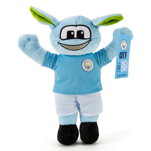 The Gift Scholars Man City Moonchester Maskottchen – umweltfreundliches 30 cm Plüschtier | Offiziell Lizenziertes Fußball-Sammelstück Manchester City Fans