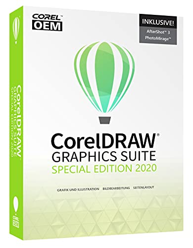 COREL CorelDRAW Graphics Suite Special Edition 2020 –DEUTSCH- OEM inkl. AfterShot 3 + PhotoMirage Express - DVD-BOX