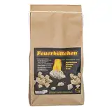 Feuerbällchen - das Original - zum Anzünden von Kachelofen, Kamin, Herd, Grill, Lagerfeuer - aus reinen Naturprodukten - unempfindlich gegen Nässe - Made in Germany - 1 kg Tüte (ca. 80 Stück)