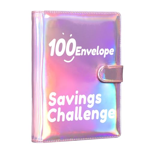 Geldsparbinder Budget Planner, 100 Umschläge 5 Geldspar-Ordner Budget-Ordner Geldspar-Brieftasche Mit 100 Umschlägen Budget Binder, Budget Planner Buch Für Budgetierung Und Geld Sparen