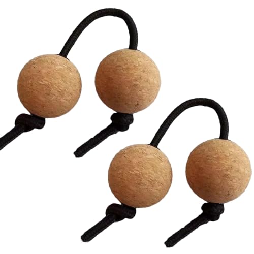 Aslatuas Rhythmisches Ball-Kashaka-Instrument – Kashaka-Instrument, musikalischer Eierstreuer | Musical Shaker Double Ball Percussion, 2 Paar Asalato Handtrommelbälle, afrikanische Shaker Rassel für