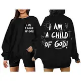 Norweger Pullover Damen Original Teenager Frauen Buchstaben Druck Locker Casual Oberteil Sport Streetwear Sweatshirts Ohne Kapuze Bluse Tops