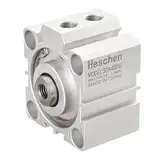 Heschen Pneumatischer Kompakter Aluminium-Luftzylinder, SDA 40-10, Bohrung 40mm, Hub 10mm, PT1/8'' Anschlussgröße, Doppelt Wirkend