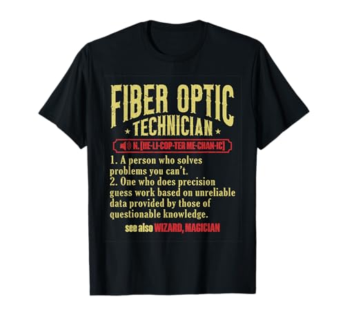 Glasfaser-Techniker T-Shirt