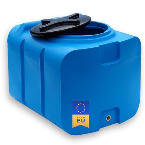 Hochwertiger Varile 200L Trinkwassertank in Blau – Lebensmittelecht, BPA-frei, UV-beständig und mit integriertem 3/4" Messinggewinde für vielseitige Nutzung