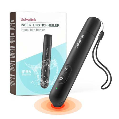 Mückenstich Hitzestift, Insektenstichheiler für die Schnelle Behandlung Von Mückenstichen, Elektronischer Stichheiler, IP65, Schnelle Erwärmung, Lindert Juckreiz und Schwellungen, ohne Chemische Stoff
