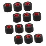 JOINPAYA 12 Stück Achsdruckrolle Aus Kunststoff Prise Kassettendeck Für Schreiber-andruckrolle Rekorder Reparatur Wartung Andruckrolle Radio Liefert Klemmrolle Gummi Black