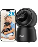 ieGeek Überwachungskamera Innen, 2K Kamera Überwachung Innen, 360° WLAN Kamera Indoor, Zwei-Wege-Audio, 15M Nachtsicht, PIR Bewegungserkennung, Auto Tracking, Alexa