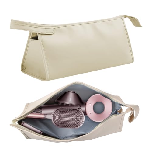 Reise Tasche Kompatibel mit Dyson Airwrap Styler, Doppellagige Tragbare Tasche, Portable Reisen Lagerung Tasche, Haar-Organizer für Friseurwerkzeuge und -Zubehör (Beige)