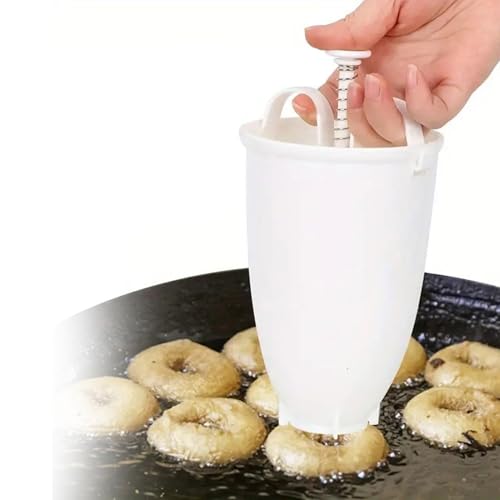 STGBCST Tragbare Donut-Maker Donut-Schneider Backwerkzeug Kunststoff-Teigspender selbstgemachte frittierte Donut-Form für die Herstellung von Küchengebäck