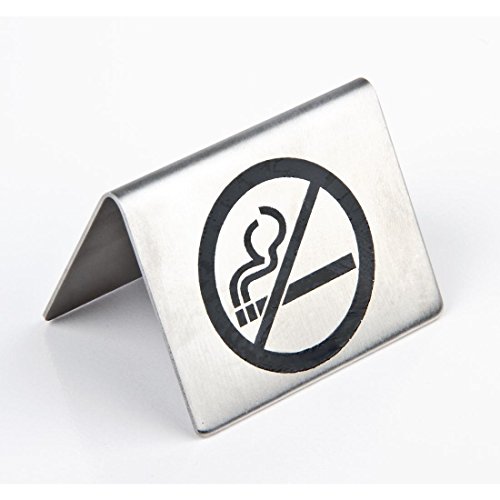 No Smoking Tisch Schild 36 x 32 x 2 mm Bar Restaurant Geschirr