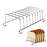 Toastständer Edelstahl Toast Rack Brothalter Toasthalter Brotregal Serviettenständer für Toast Esszimmer Kühlung Brot Hochzeit Geburtstag Weihnachten Party Zubehör(silber)